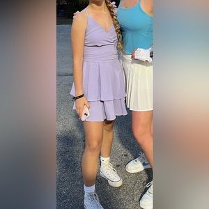 Purple mini dress